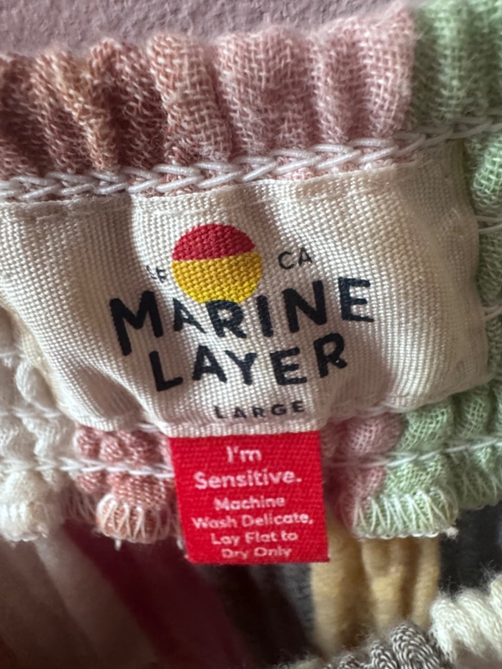 Marine Layer Striped Dress - Multicolor Size Large - 100% Cotton - Picture 4 of 6
